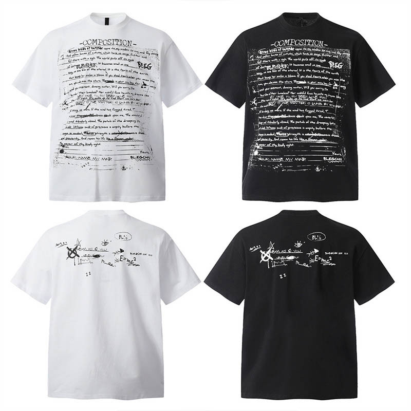 Custom Retro Street Music Sheet Print Oversized T-Shirt
