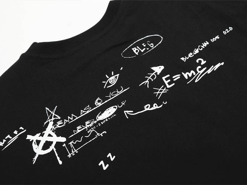 Custom Retro Street Music Sheet Print Oversized T-Shirt