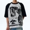 Custom Retro Street Dark-Style Printed Oversized T-Shirt | DTG Process | Vintage Streetwear T-shirts