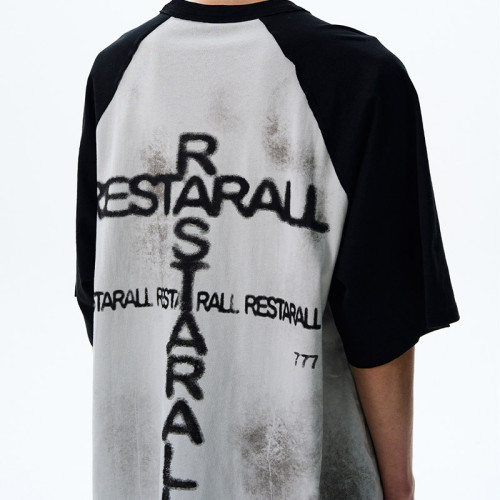 Custom Retro Street Dark-Style Printed Oversized T-Shirt | DTG Process | Vintage Streetwear T-shirts
