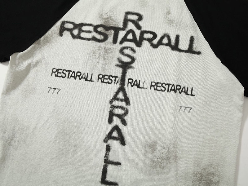 Retro Street Dark-Style Printed Oversized T-Shirt