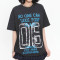 Custom Retro Street Print Round Neck Short Sleeve T-Shirt | Snow Washed & DTG Craftsmanship