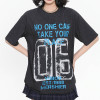 Custom Retro Street Print Round Neck Short Sleeve T-Shirt | Snow Washed & DTG Craftsmanship