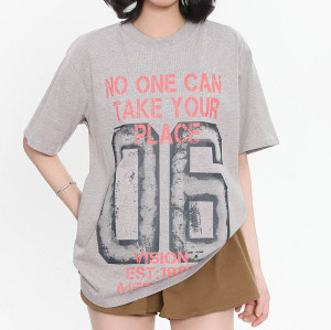 Custom Retro Street Print Round Neck Short Sleeve T-Shirt | Snow Washed & DTG Craftsmanship