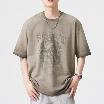 Custom Retro Street Y2K Style Printed Short Sleeve T-Shirt | Sun Faded & DTG Crafts | 275GSM Cotton T-shirts