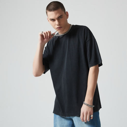 Custom Acid Washed T-shirts | 235G Pure Cotton Knitted Fabric | OEM T-Shirts Manufacturer