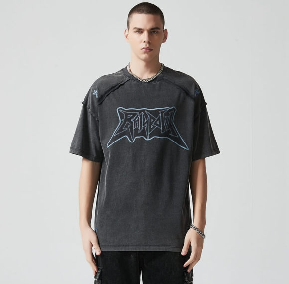 Custom Oversized Acid Washed T-shirt | 265G Pure Cotton Knitted Fabric | OEM T-Shirts Manufacturer