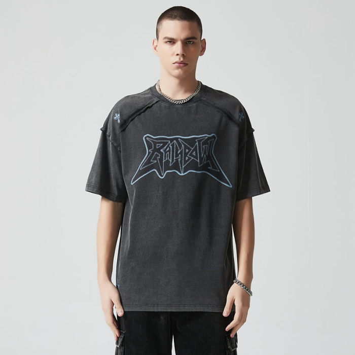 Custom Oversized Acid Washed T-shirt | 265G Pure Cotton Knitted Fabric | OEM T-Shirts Manufacturer