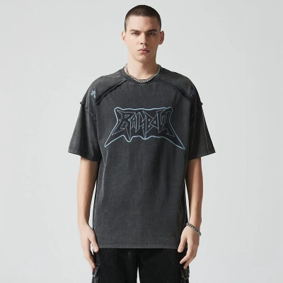 Maßgeschneidertes, übergroßes, säuregewaschenes T-Shirt | 265 g Strickstoff aus reiner Baumwolle | OEM-T-Shirt-Hersteller