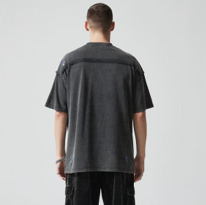 Custom Oversized Acid Washed T-shirt | 265G Pure Cotton Knitted Fabric | OEM T-Shirts Manufacturer