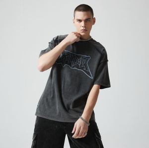 Custom Oversized Acid Washed T-shirt | 265G Pure Cotton Knitted Fabric | OEM T-Shirts Manufacturer