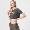 Custom Vintage Womens Cropped Graphic T-shirts | 230GSM 100% Cotton Fabric | Support OEM, ODM