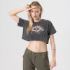 Custom Vintage Womens Cropped Graphic T-shirts | 230GSM 100% Cotton Fabric | Support OEM, ODM