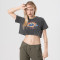 Custom Vintage Womens Cropped Graphic T-shirts | 230GSM 100% Cotton Fabric | Support OEM, ODM