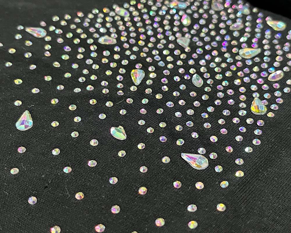 Custom Rhinestone Graphic for Streetwear