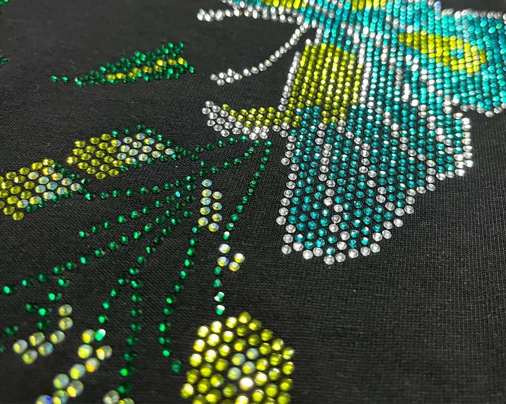 Custom Rhinestone Graphic for Streetwear