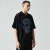 Custom Rhinestone Graphic T-shirts | Skull Print | 235GSM Sorona Fabric | OEM T-shirt Manufacturer