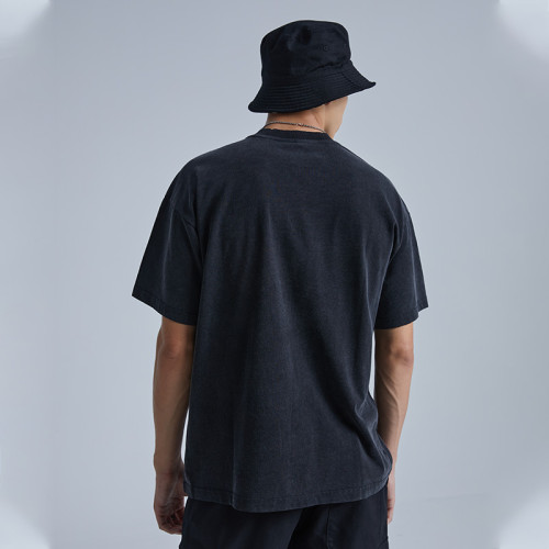 Custom Washed Oversized T-Shirts | Gothic Letter Print | 220G Pure Cotton Fabric | Custom OEM T-shirt