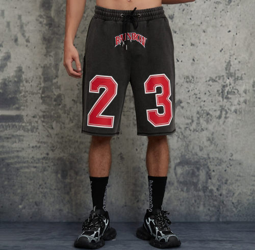 Custom Vintage Washed Oversized Sweat shorts | 360GSM Cotton Fabric | Custom Athletic Shorts
