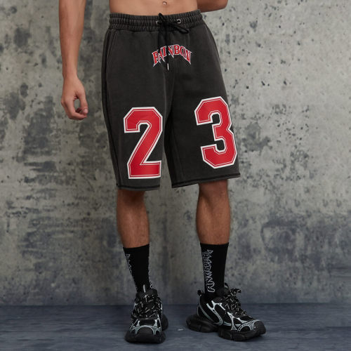 Custom Vintage Washed Oversized Sweat shorts | 360GSM Cotton Fabric | Custom Athletic Shorts