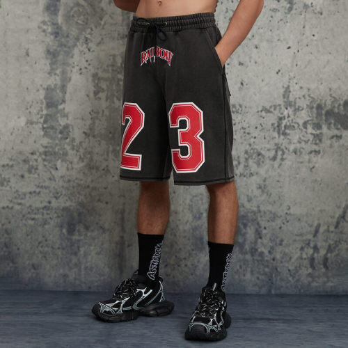 Custom Vintage Washed Oversized Sweat shorts | 360GSM Cotton Fabric | Custom Athletic Shorts