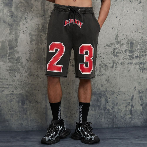 Custom Vintage Washed Oversized Sweat shorts | 360GSM Cotton Fabric | Custom Athletic Shorts