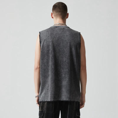 Custom Vintage Graphic Tank Tops | Letter Print | 235GSM Cotton Cool Fabric | Support OEM/ODM