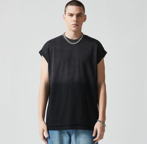 Custom Vintage Oversized Tank Tops | Blank Tank Tops | 260GSM 100% Cotton Fabric | Support OEM/ODM