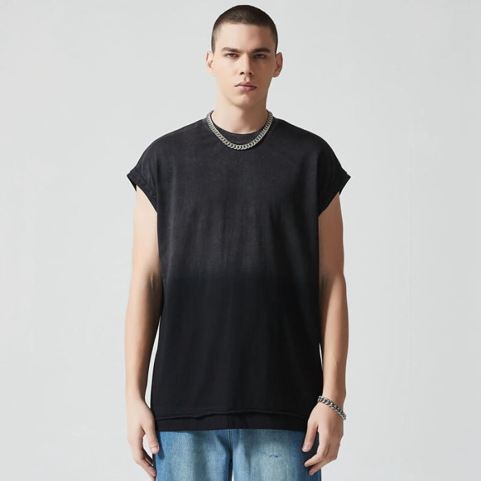 Custom Vintage Oversized Tank Tops | Blank Tank Tops | 260GSM 100% Cotton Fabric | Support OEM/ODM