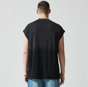 Custom Vintage Oversized Tank Tops | Blank Tank Tops | 260GSM 100% Cotton Fabric | Support OEM/ODM