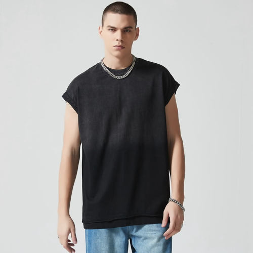 Custom Vintage Oversized Tank Tops | Blank Tank Tops | 260GSM 100% Cotton Fabric | Support OEM/ODM