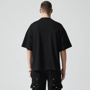 Custom Oversized Graphic T-shirts | Letter Print | 260GSM Heavyweight Cotton Fabric | OEM & ODM