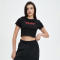 Custom Graphic Cropped T-Shirts | Totem-Style Print | 220GSM Cotton Knit Fabric | Support OEM & ODM