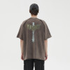 Custom Vintage Graphic T-shirts | Letter & Skeleton Print | 240GSM Cotton Knit Fabric | OEM & ODM