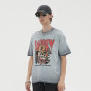 Custom Vintage Graphic T-shirts | Cowboy Skull Smoking Print | 230GSM Cotton Knit Fabric | OEM & ODM