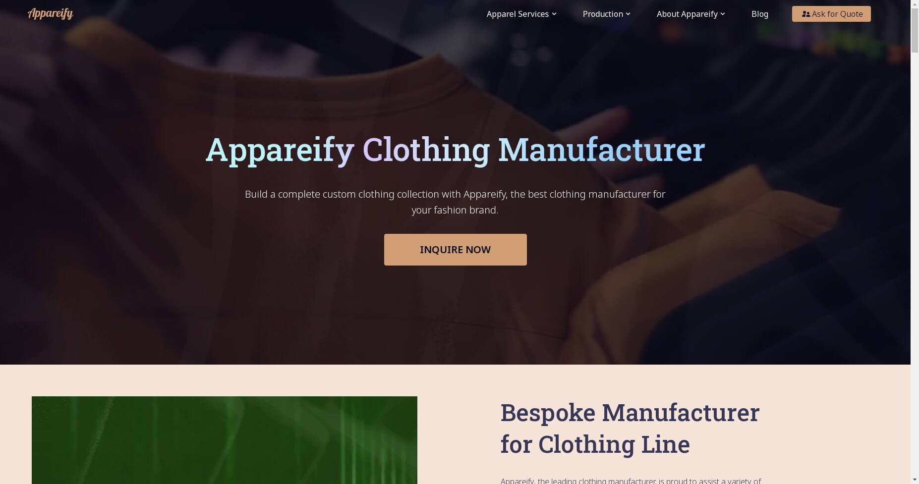 Appareify Clothing Manfuacturer