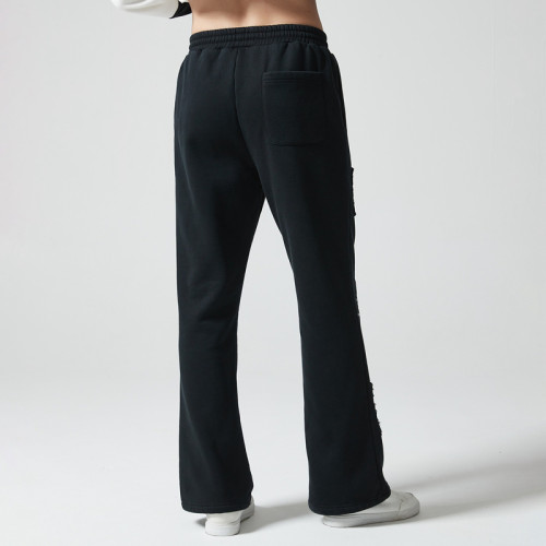 Custom Vintage Micro Flare Pants | Pattern Print | Knitted Blended Fabric | OEM/ODM Service