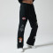 Custom Vintage Micro Flare Pants | Pattern Print | Knitted Blended Fabric | OEM/ODM Service