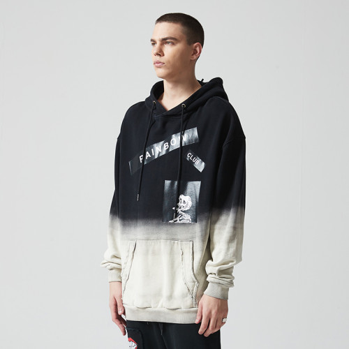 Custom Oversized Letter Print Hoodie | Letter & Skeleton Print | 360G Cotton Fabric | OEM/ODM