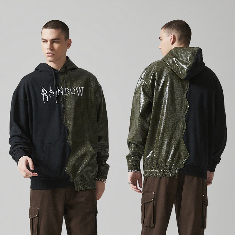 Custom Patchwork Hoodies