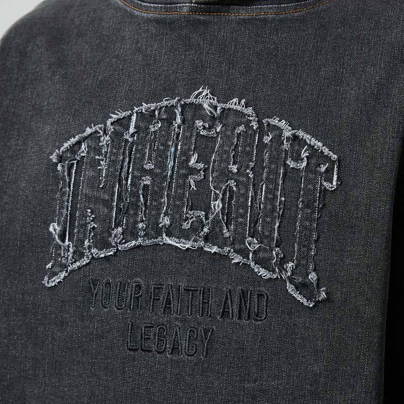 Custom Vintage Denim Hoodie