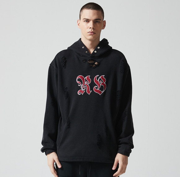 Custom Vintage Washed Oversized Hoodie | Letter Printing | Heavyweight Cotton Fabric | OEM & ODM