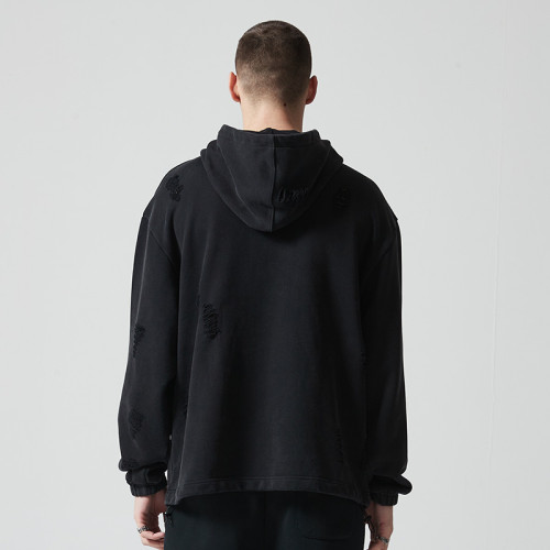 Custom Vintage Washed Oversized Hoodie | Letter Printing | Heavyweight Cotton Fabric | OEM & ODM