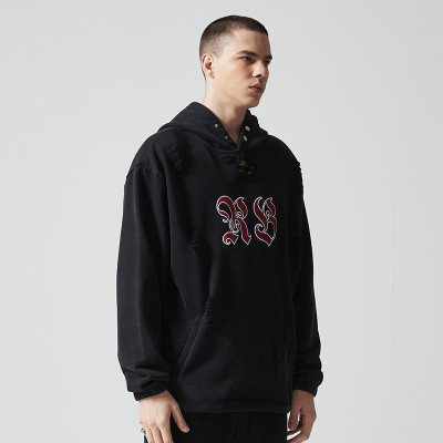 Custom Vintage Washed Oversized Hoodie | Letter Printing | Heavyweight Cotton Fabric | OEM & ODM