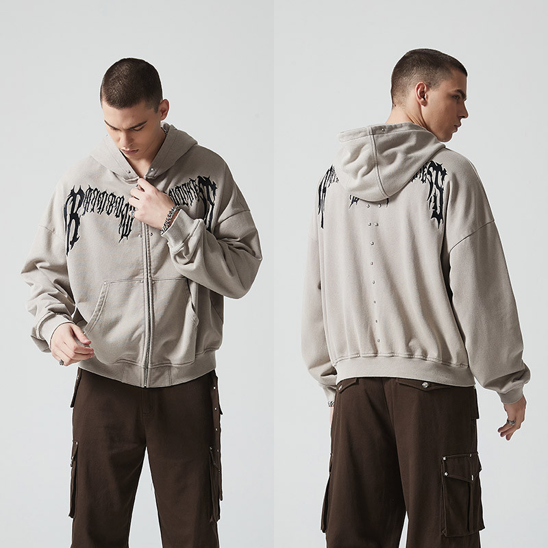 Custom Oversized Full Zip Hoodie