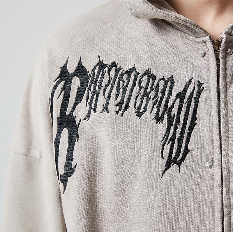 Custom Oversized Full Zip Hoodie