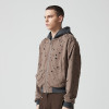 Custom Oversized Cropped Zip Up Hoodie | Fake Two-Piece Design | 420G Blended Fabrics | OEM/ODM