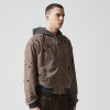 Custom Oversized Cropped Zip Up Hoodie | Fake Two-Piece Design | 420G Blended Fabrics | OEM/ODM