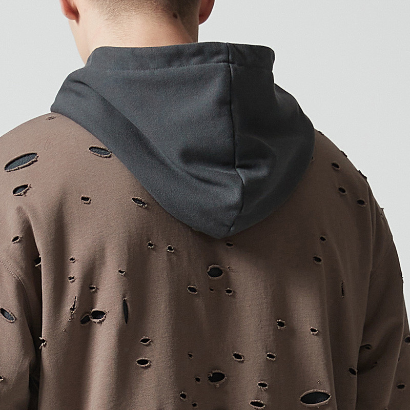 Custom Oversized Cropped Zip Up Hoodie