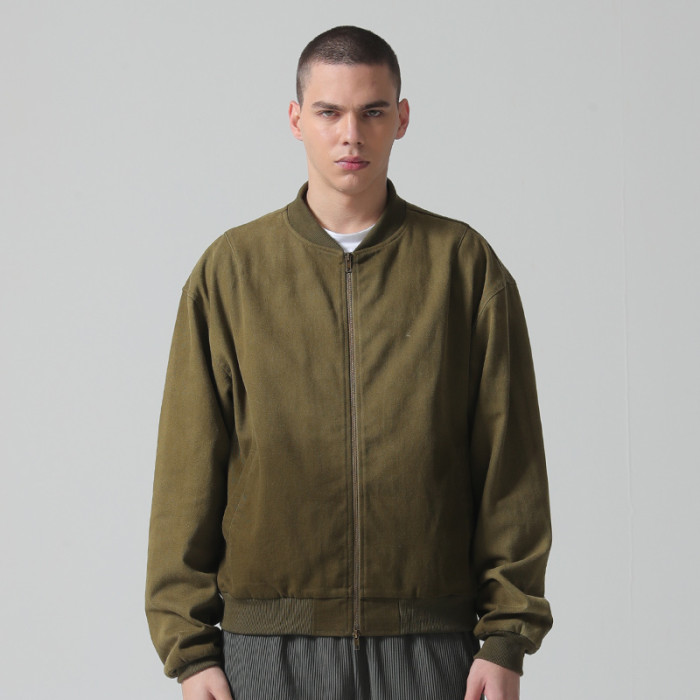 Custom Vintage Denim Baseball Jacket | Colour Gradient | 100% Cotton Fabric Jacket | Support OEM/ODM